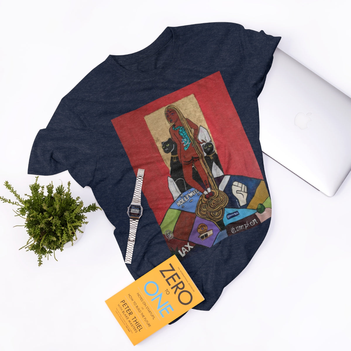"Ghetto Rapunzel" (2019) by ARIAV Front Tee - LA Renaissance
