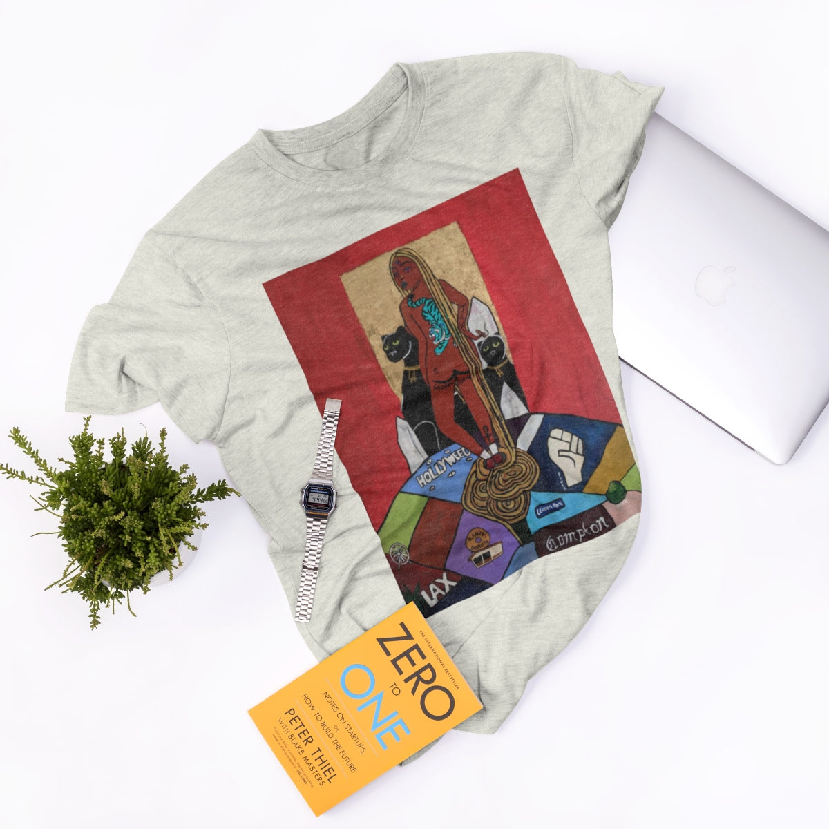 "Ghetto Rapunzel" (2019) by ARIAV Front Tee - LA Renaissance