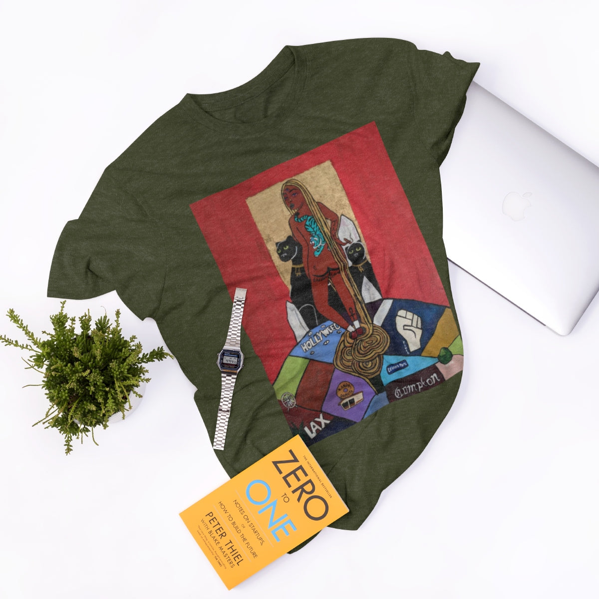 "Ghetto Rapunzel" (2019) by ARIAV Front Tee - LA Renaissance