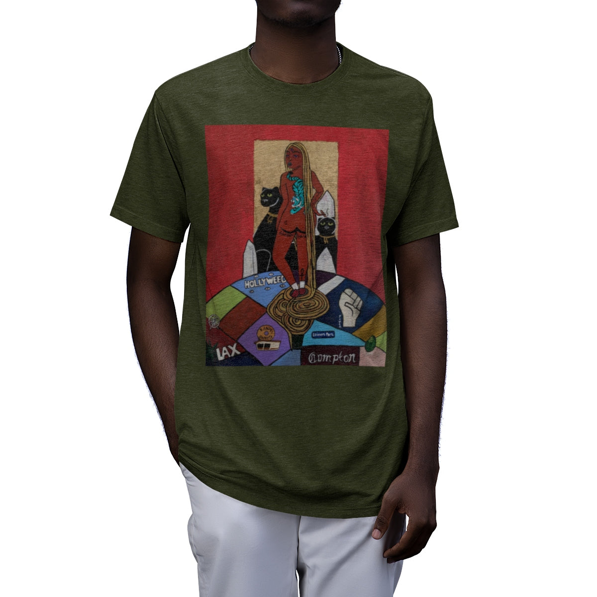"Ghetto Rapunzel" (2019) by ARIAV Front Tee - LA Renaissance