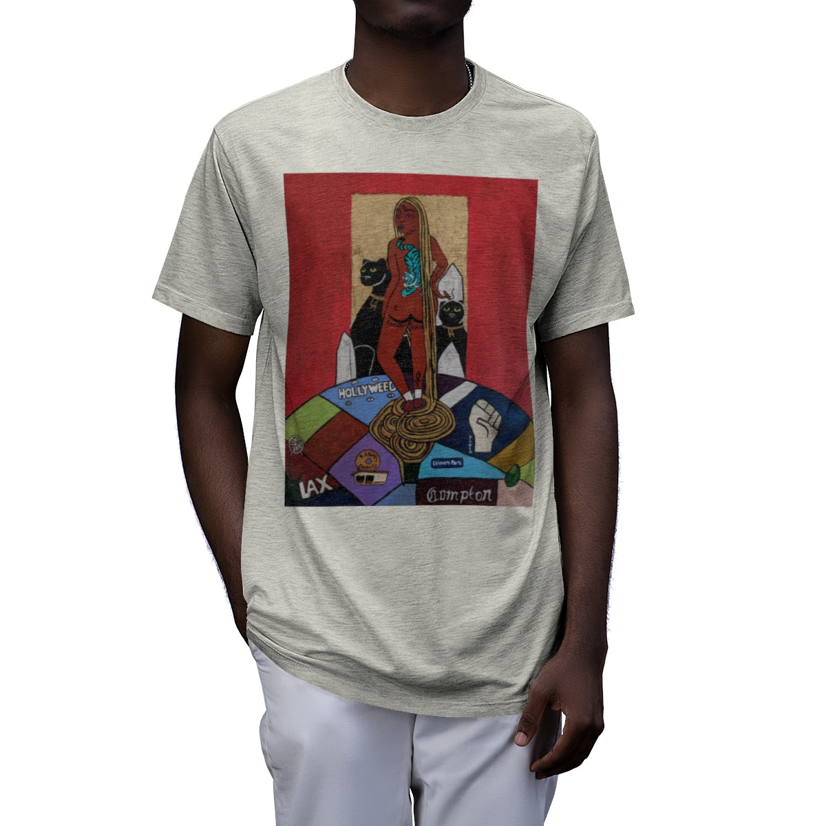 "Ghetto Rapunzel" (2019) by ARIAV Front Tee - LA Renaissance