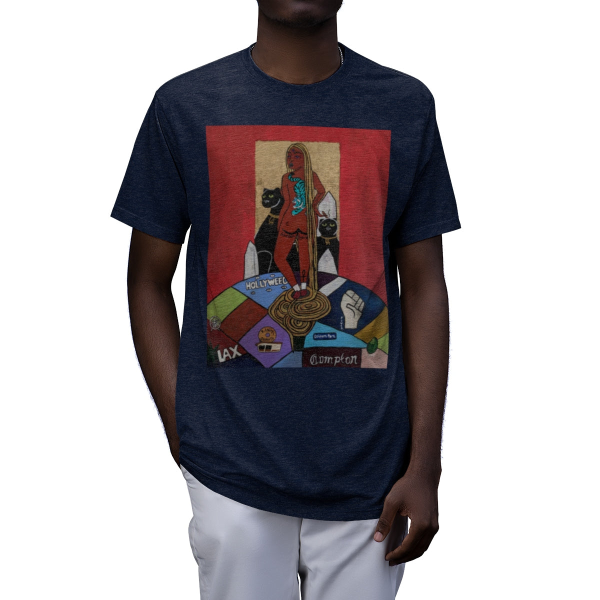 "Ghetto Rapunzel" (2019) by ARIAV Front Tee - LA Renaissance